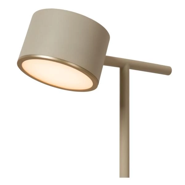 Lucide GIAN - Lampadaire - LED Dim. - 1x9W 2700K - Taupe - détail 1